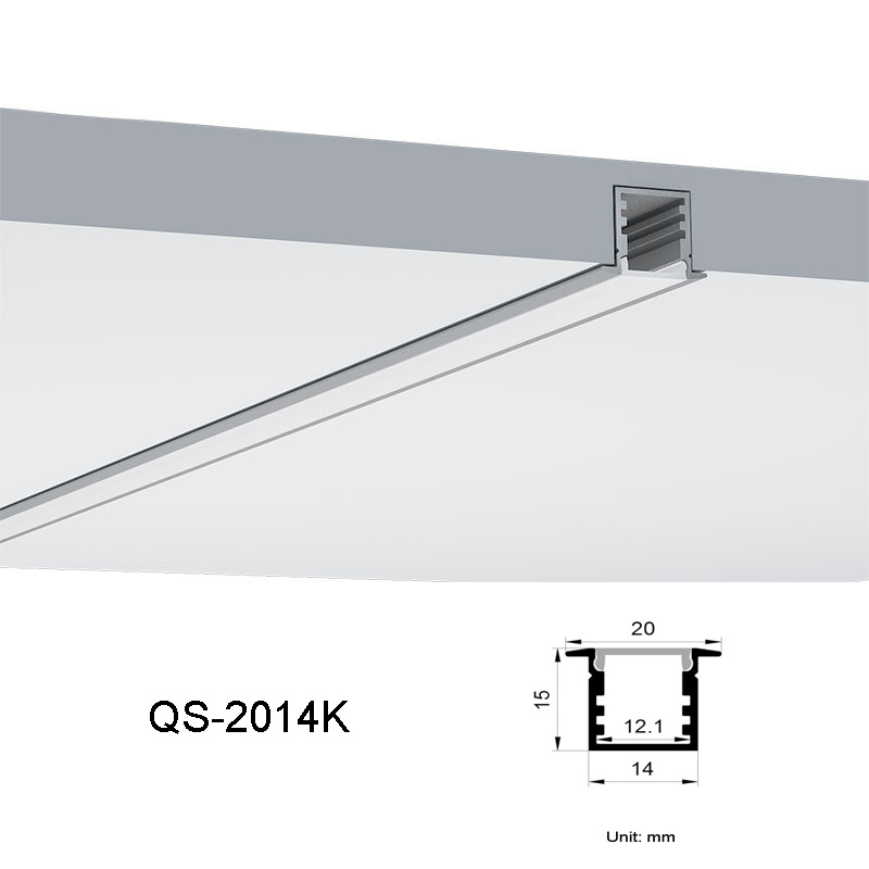 Mini Recessed LED Aluminum Square Channel For 12mm LED Light Strip